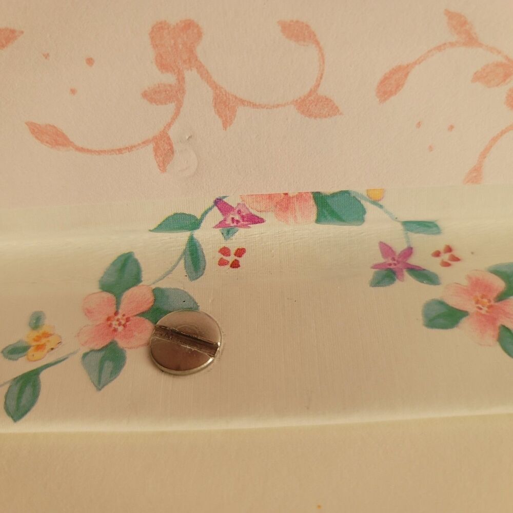 New Vintage 90s Carlton Cards 29 Page Scrapbook Pink Floral Trellis Nostalgia - Picture 12 of 12